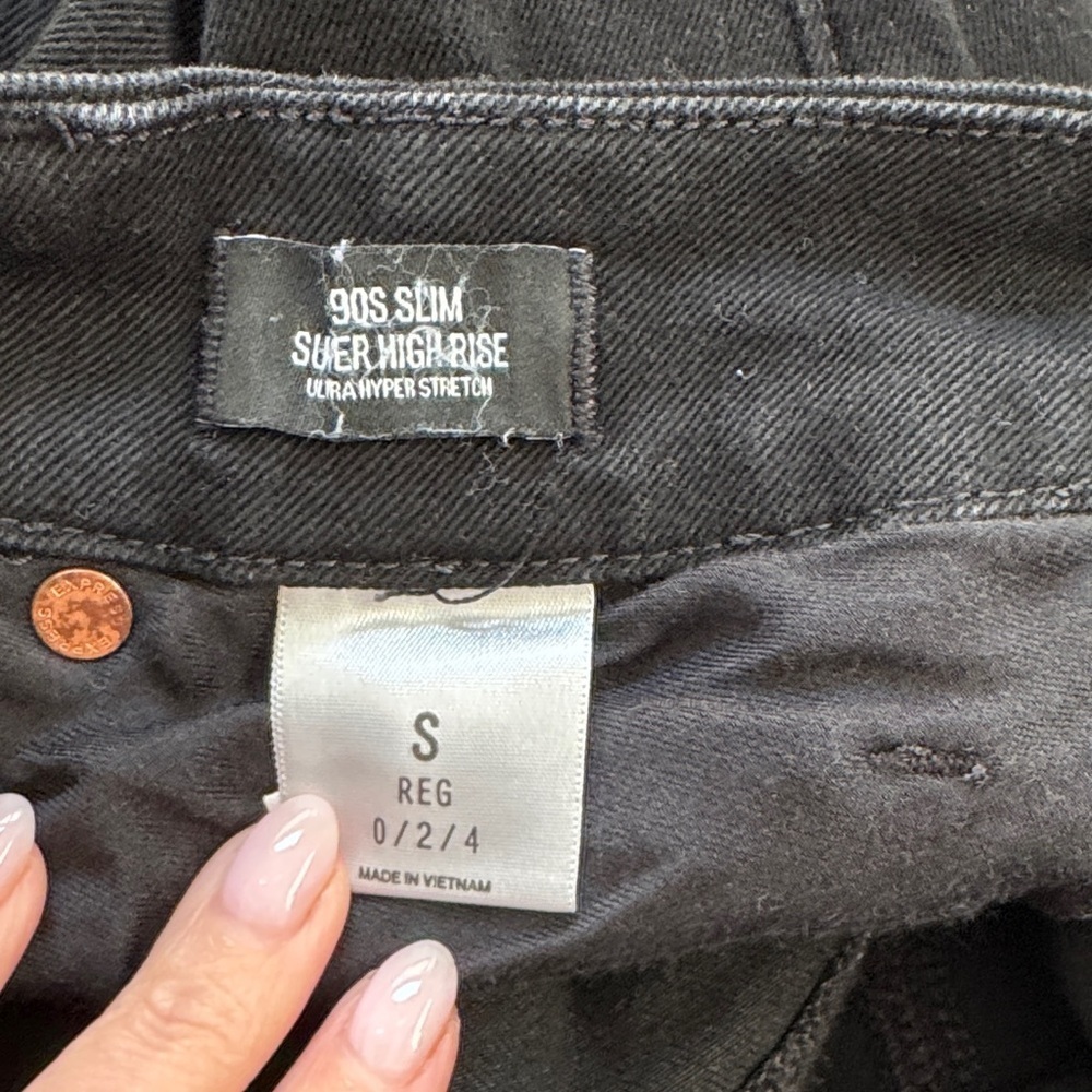 Express - 90’s Slim Super High Rise - Size Small 0/2/4 - Picture 9 of 10